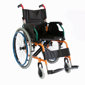 Кресло-коляска механическая алюминиевая FS 980 LA (38 см) - 1